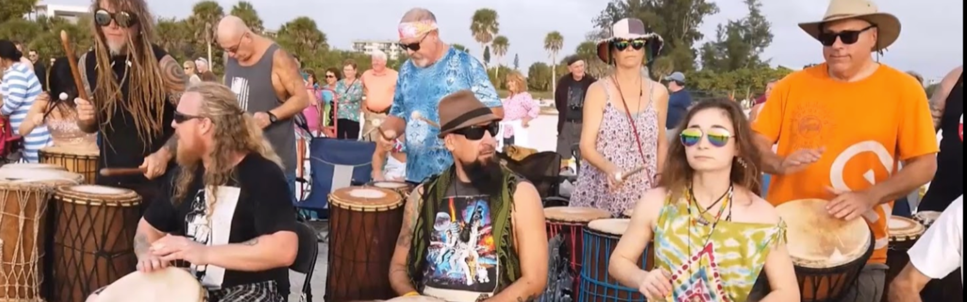 TROPICAL BEACH RESORTS drum circle Siesta Key